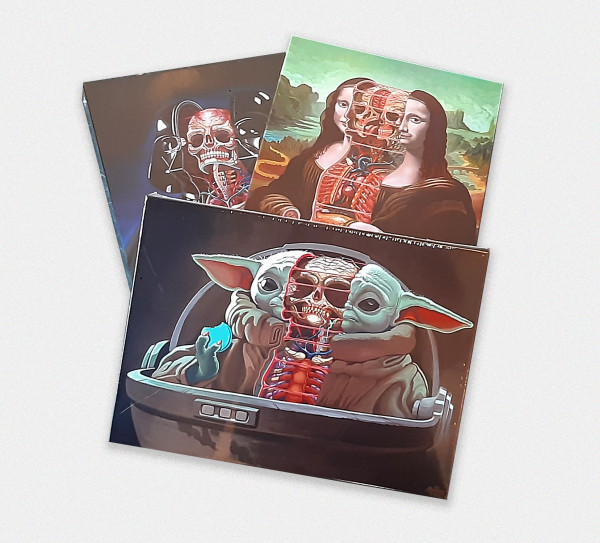 Bundle All 3 Jigsaw Puzzle - Dissection of Grogu, Darth Vader & Mona Lisa