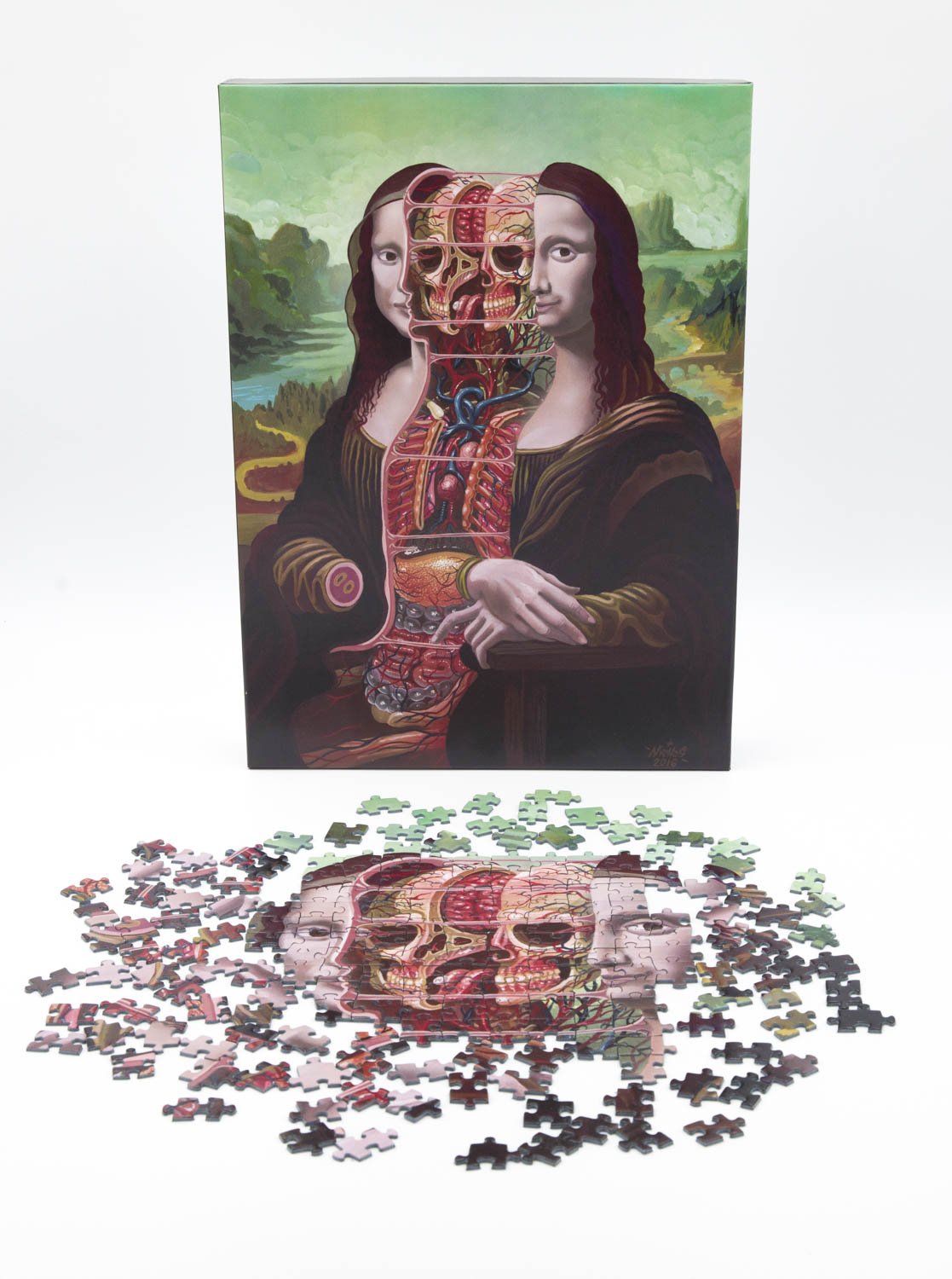 DISSECTION OF MONA LISA JIGSAW PUZZLE, Puzzle